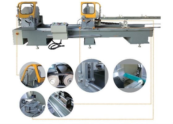 China Cabeça do dobro da máquina da janela do CNC a auto UPVC eliminou considerou a escala da máquina 135x300mm fornecedor